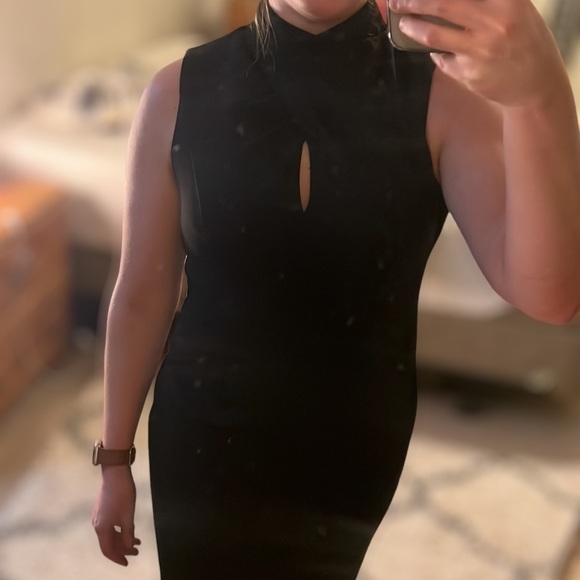 Calvin Klein Black Midi Dress - Picture 3 of 9